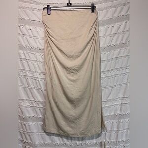 OGL max warm ruched pencil maxi skirt NWT